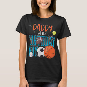 T-shirt Papa De L'Anniversaire Boy Sports Famille De Rappr