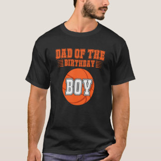 T-shirt Papa De L'Anniversaire Costume Garçon Basket