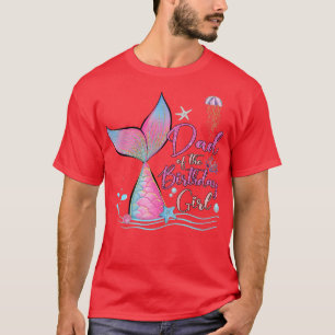 T-shirt Papa De L'Anniversaire Fille Sirène Famille Magiqu