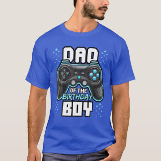 T-shirt Papa De L'Anniversaire Garçon Correspondant Vidéo 