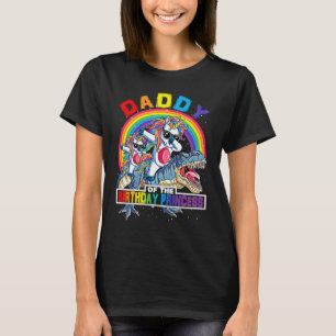 T-shirt Papa De L'Anniversaire Princesse Fille Dabbing Uni