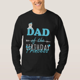 T-shirt Papa De L'Anniversaire Princesse Llamazing Girl Ll