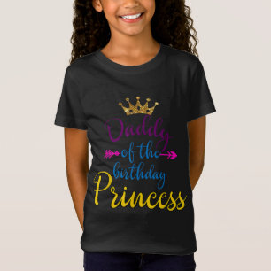 T-Shirt Papa De L'Anniversaire Princesse Matching Famille