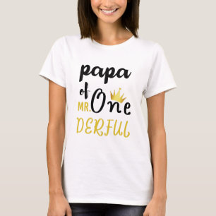 T-shirt Papa de MR Onederful Funny 1er Anniversair