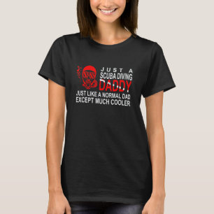 T-shirt Papa de plongée incroyable pour père plongée sous-
