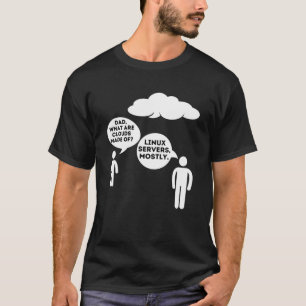 T-shirt Papa De Quoi Sont Faits Les Nuages ? - Drôle Progr