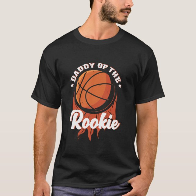 T-shirt Papa de Rookie Année 1er Anniversaire Basketball T (Devant)
