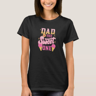 T-shirt Papa De Sweet One Ice Cream Anniversaire