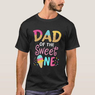 T-shirt Papa de Sweet Un Anniversaire Correspondante Famil