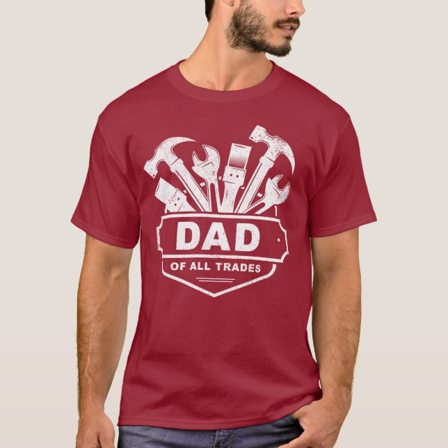 T-shirt Papa de tous les métiers - Outils pour homme de ma (Devant)