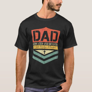 T-shirt Papa Dédié Et Dédié Bonne Fête des pères Vinta