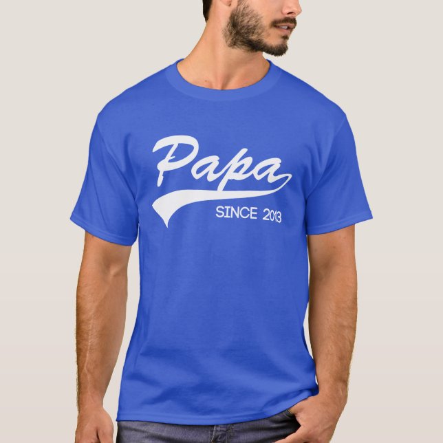 T-shirt papa depuis 2013 (Devant)