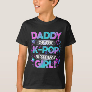 T-shirt Papa des filles d'anniversaire de la K-Pop musique