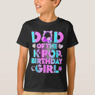 T-shirt Papa des filles d'anniversaire K-Pop amateur de mu
