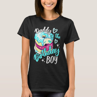 T-shirt Papa des garçons de l'anniversaire Donut Fête d'an