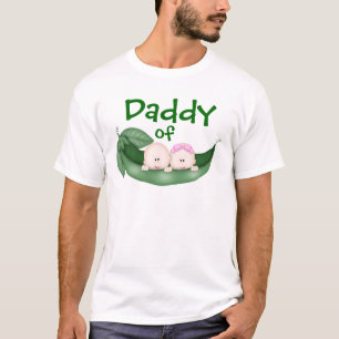T-shirt Papa des jumeaux mixtes