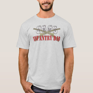 T-shirt Papa d'infanterie d'armée