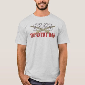T-shirt Papa d'infanterie d'armée