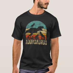 T-shirt Papa Dinosaur Daddysaurus 3 Deux Enfants Fa de Noë