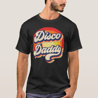 T-shirt Papa Disco Arc-en-ciel Groovy Rétro Hommes Papa Dr