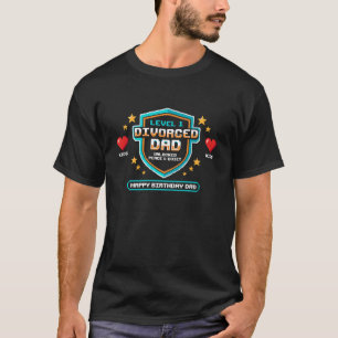 T-shirt Papa divorcé premier anniversaire nouvellement div