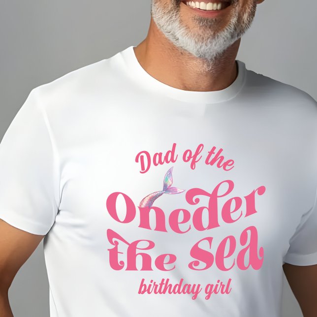 T-shirt Papa d'Oneder The Sea Mermaid fille d'anniversaire (Créateur téléchargé)