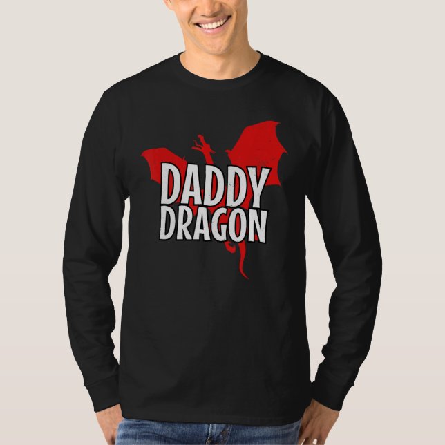 T-shirt Papa Dragon Mythique Légende Créature Père (Devant)