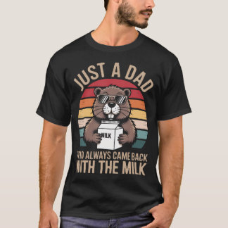 T-shirt Papa drôle de la fête des Pères Castor
