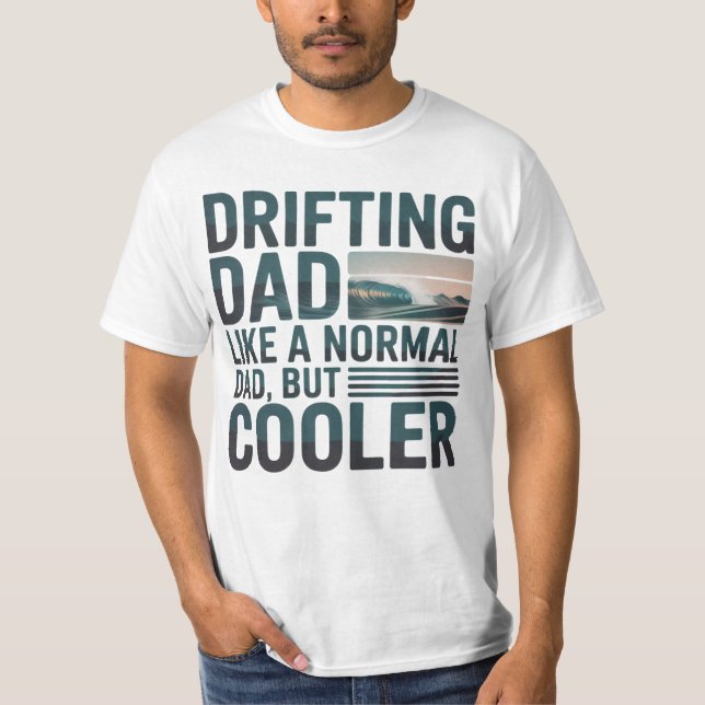 T-Shirt papa - Drôle Drift Racing Voiture Cadeau (Devant)