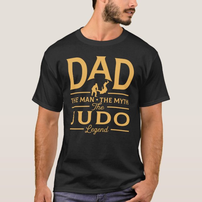 T-shirt Papa drôle la légende de judo (Devant)