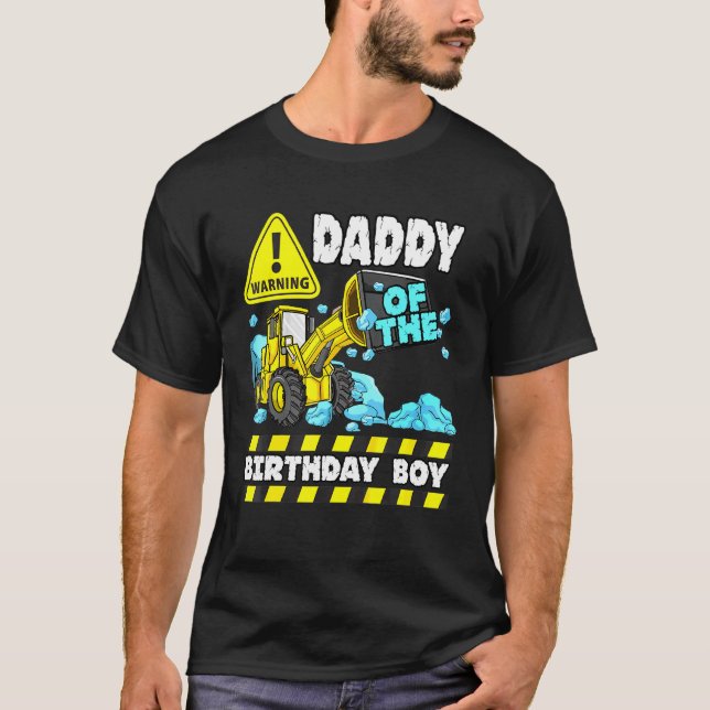 T-shirt Papa Du Camion De Construction Chien Chien Chien C (Devant)