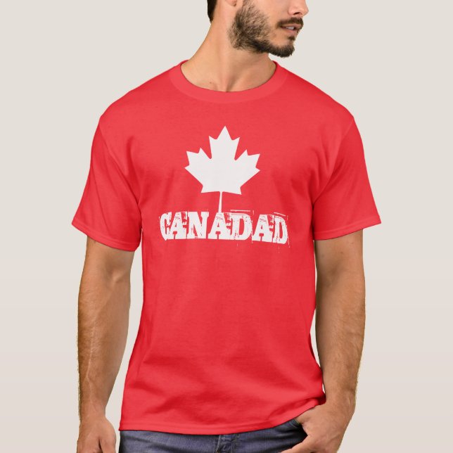 T-shirt Papa du Canada - cadeau canadien de fête des pères (Devant)