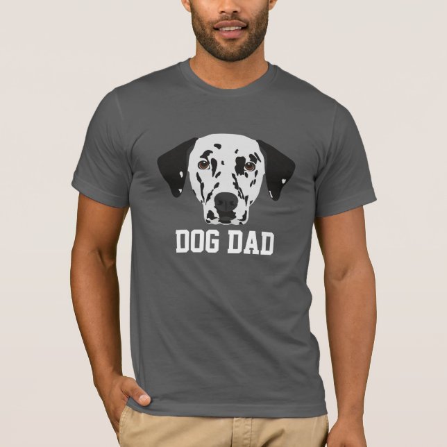 T-shirt Papa du chien dalmate (Devant)