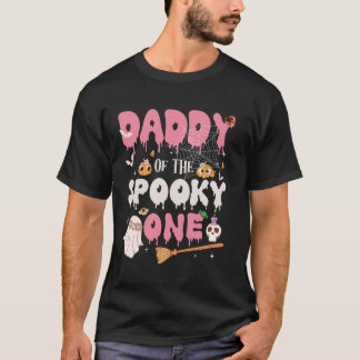T-shirt Papa du Éffrayant One Girl 1er Anniversaire Hallow