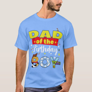 T-shirt Papa du garçon d'anniversaire Famille amusante his