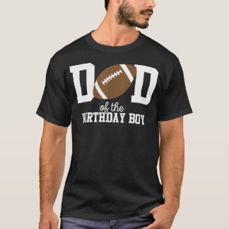 T-shirt Papa du garçon du football amateur d'anniversaire
