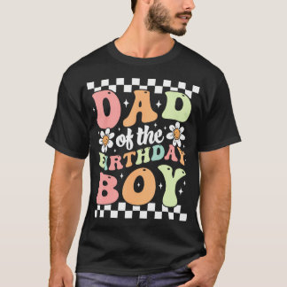 T-shirt Papa du garçon du jour de naissance Rétro Famille