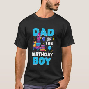 T-shirt Papa du garçon du jour lama Cadeaux d'anniversaire