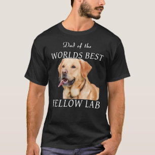 T-shirt Papa du laboratoire jaune