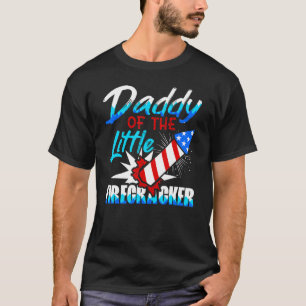 T-shirt Papa Du Petit Pirate 4 juillet Né