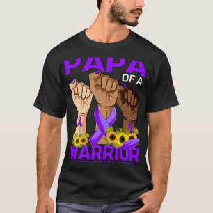 T-shirt Papa D'Un Guerrier Fibromyalgie Sensibilisation To