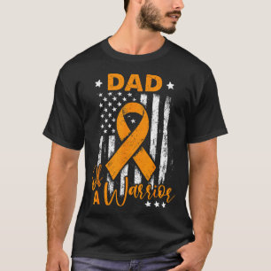 T-shirt Papa d'un guerrier sensibilisation à la leucémie d