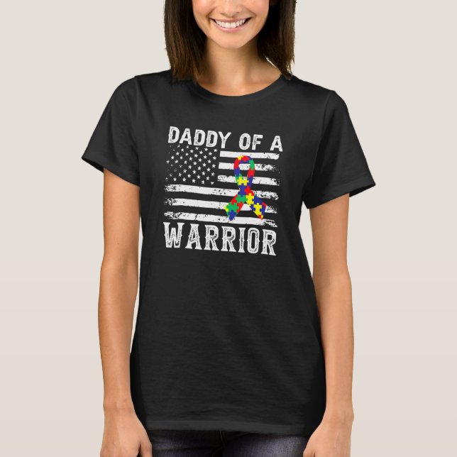 T-shirt Papa D'Une Sensibilisation sur l'autisme De Guerri (Devant)