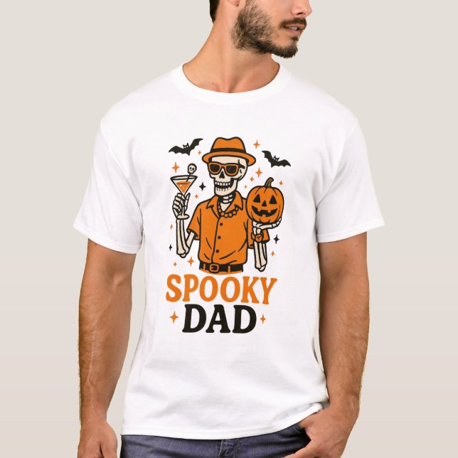 T-shirt papa éffrayant - Drôle Halloween (Devant)