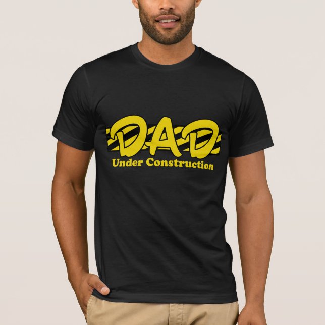 T-shirt Papa en construction (Devant)