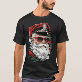 T-shirt Papa en cuir de Noël de Finlanderibute Gay Noël