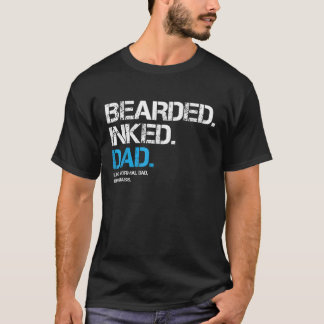 T-shirt Papa Enroulé Comme Un Papa Normal Mais Gras Badass