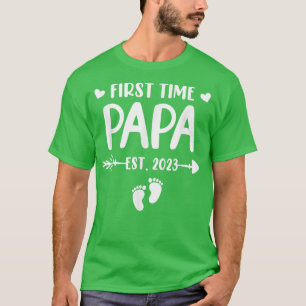 T-shirt Papa Est 2023 Bientôt Être Papa Genre Re