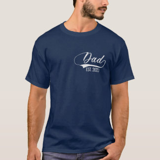 T-shirt Papa Est 2023 Grossesse drôle Annonce Fête des pèr