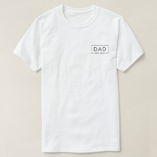 T-shirt Papa est 2025 futur papa 2025 Logo Nouveau Papa 20